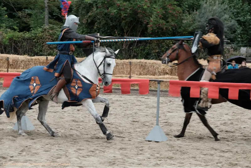 Chevaliers s'entraînants à la joute
