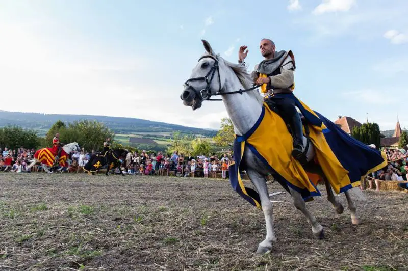 virage d'un Chevalier à cheval