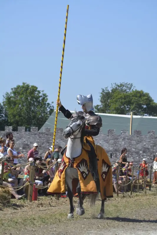 Chevalier avant la joute équestre