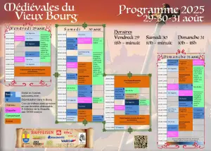 Programme Médiévales Le Landeron 2025
