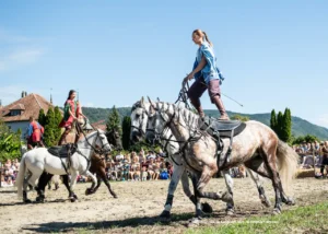 Cavaliers sur 2 montures