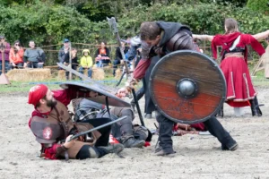 2 combattants en action