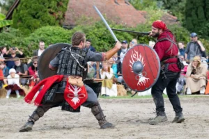 2 combattants en action